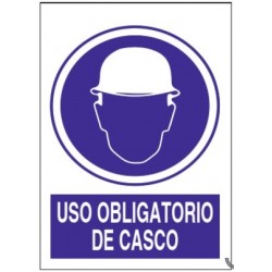 SEÑAL PVC USO OBLIG CASCO...